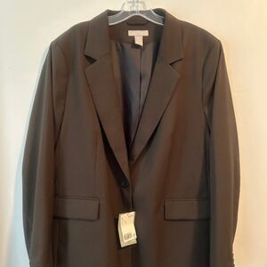 H & M Green 1 button 2 pocket blazer, size XL